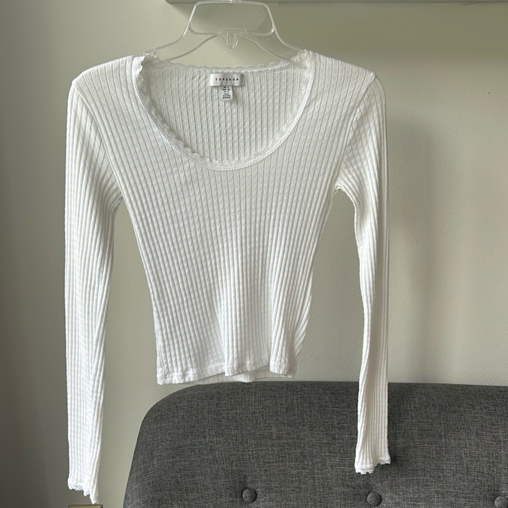 Top Shop Ribbed Long Sleeve